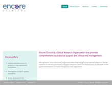 Tablet Screenshot of encoreclinical.org